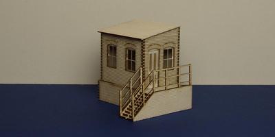 B 70-03R O gauge warehouse office with basement - right version